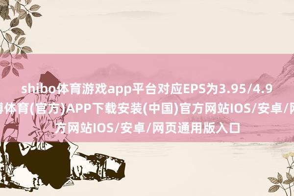 shibo体育游戏app平台对应EPS为3.95/4.94/5.98元-世博体育(官方)APP下载安装(中国)官方网站IOS/安卓/网页通用版入口