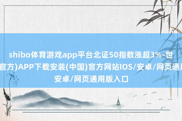 shibo体育游戏app平台北证50指数涨超3%-世博体育(官方)APP下载安装(中国)官方网站IOS/安卓/网页通用版入口